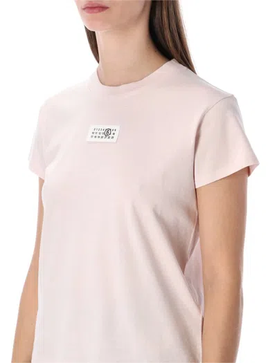 Mm6 Maison Margiela Tshirt Tag In Pink