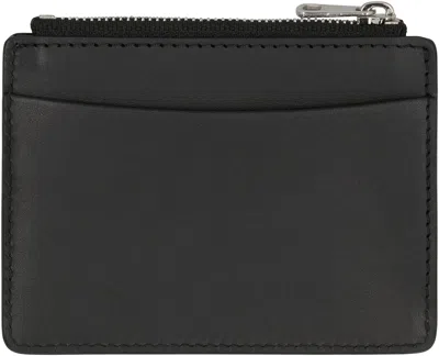Apc A.p.c. Leather Card Holder In Black