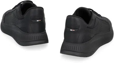 Hugo Boss Boss Sneakers Ttnm Evo With Jacquard Monogram In Black