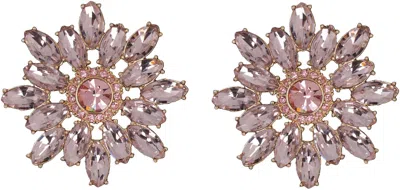 Self-portrait Earrings Flower In Black