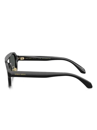 Giorgio Armani Round-frame Sunglasses In Black