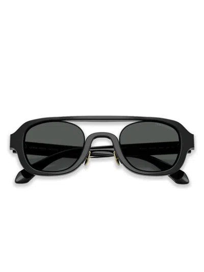Giorgio Armani Round-frame Sunglasses In Black