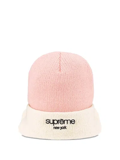 Supreme Radar Beanie Hat In Pink