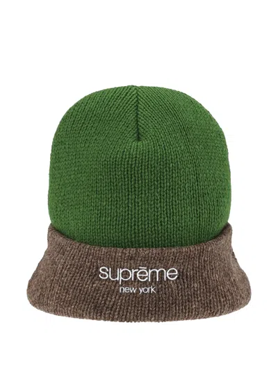 Supreme Radar Beanie Hat In Green