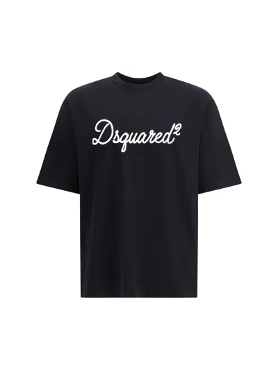 Dsquared2 Jersey T-shirt With Logo In Black