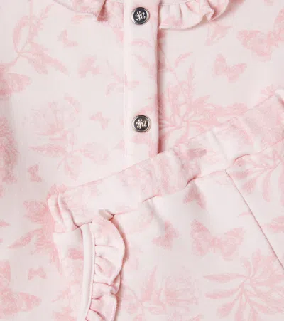 Tartine Et Chocolat Baby Cotton Top And Sweatpants Set In Animal Print