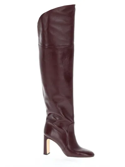 Stuart Weitzman Boot "babette" In Burgundy