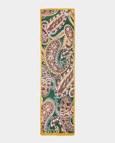 Etro Orfeo Silk-blend Paisley Scarf