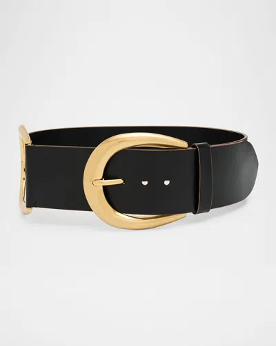 See By Chloé Anita Leather Belt In Black