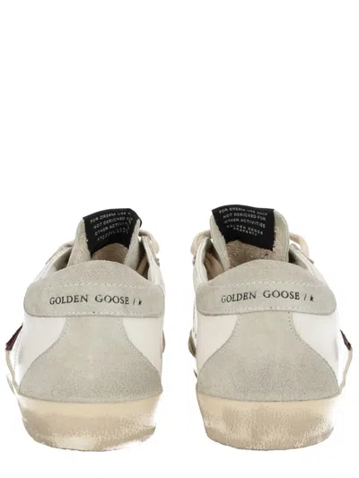 Golden Goose White Leather Sneakers In Multi