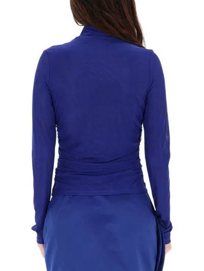 Rotate Birger Christensen Tops In Mesh In Blue
