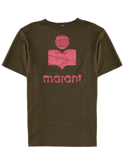 Isabel Marant Étoile T-shirt "zewel" In Green