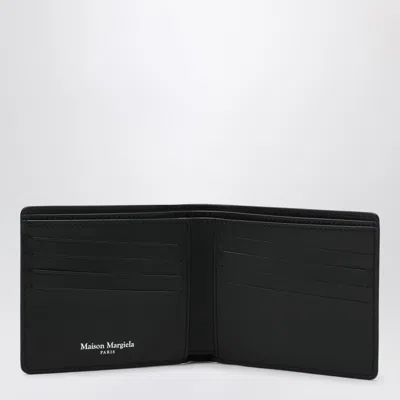Maison Margiela Black Bi-fold Leather Wallet In Black