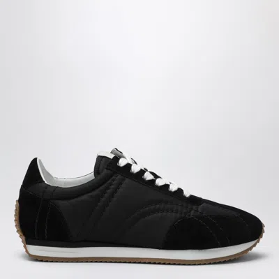 Totême Casual Low Top Sneakers With Quilted Design In Black