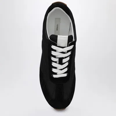 Totême Casual Low Top Sneakers With Quilted Design In Black