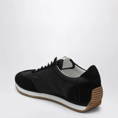 Totême Casual Low Top Sneakers With Quilted Design In Black