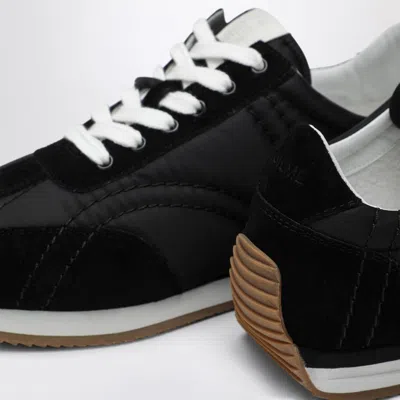 Totême Casual Low Top Sneakers With Quilted Design In Black