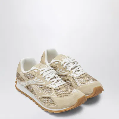 Bottega Veneta Orbit Sneakers Low Top Mesh Panels Rubber Sole In Animal Print