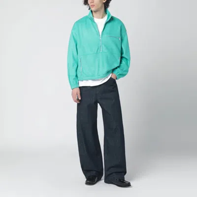 Auralee Jade Silk-yarn Fleece In Green