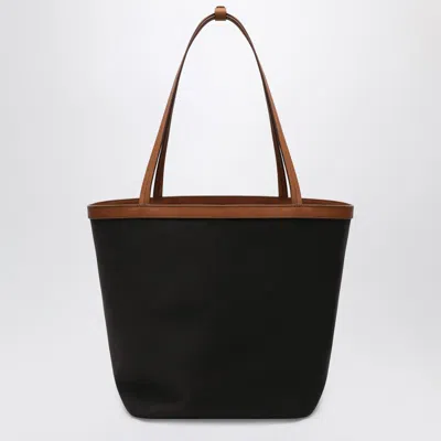 The Row Park Three Stitch Canvas Bag In Brown