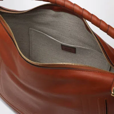 Chloé Small Brown Leather Marcie Shoulder Bag In Brown