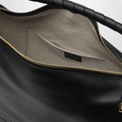 Chloé Small Black Leather Marcie Shoulder Bag Women In Black