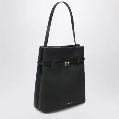 Manu Atelier Tote Du Jour Tote Bag In Black Calfskin In Black