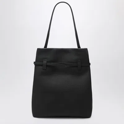 Manu Atelier Tote Du Jour Tote Bag In Black Calfskin In Black