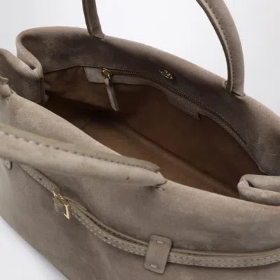 Manu Atelier Le Cambon 35 Sughero Bag In Suede In Brown