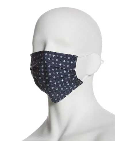 Perry Ellis Reusable Poplin 3 Pack Pleated Fabric Face Covering In Multi