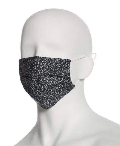 Perry Ellis Reusable Poplin 3 Pack Pleated Fabric Face Covering In Multi