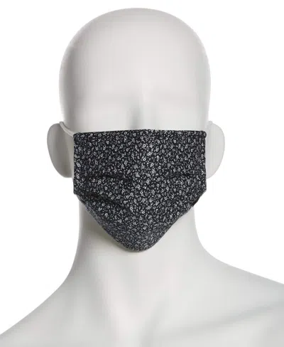 Perry Ellis Reusable Poplin 3 Pack Pleated Fabric Face Covering In Multi