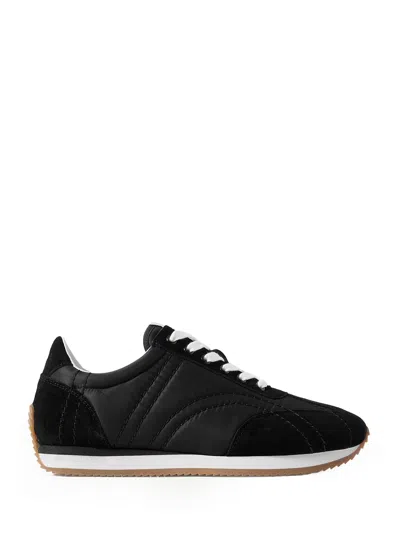 Totême Casual Low Top Sneakers With Quilted Design In Black