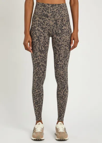 Varley Freesoft High Rise Soft-jersey Leggings In Brown