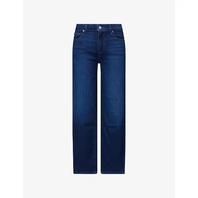 Paige Womens Cirques Mason Ankle Straight-leg Denim Jeans In Blue