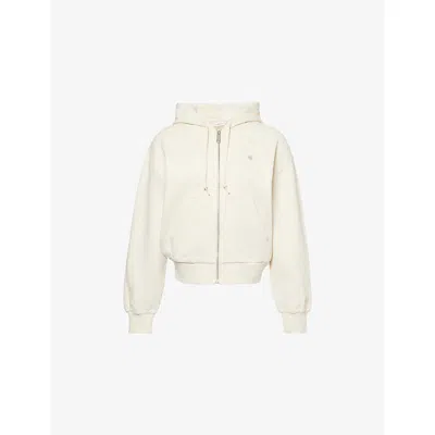 Carhartt Omens Natural / Silver Casey Logo-embroidered Cotton Hoody In White