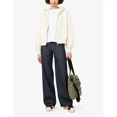 Carhartt Omens Natural / Silver Casey Logo-embroidered Cotton Hoody In White