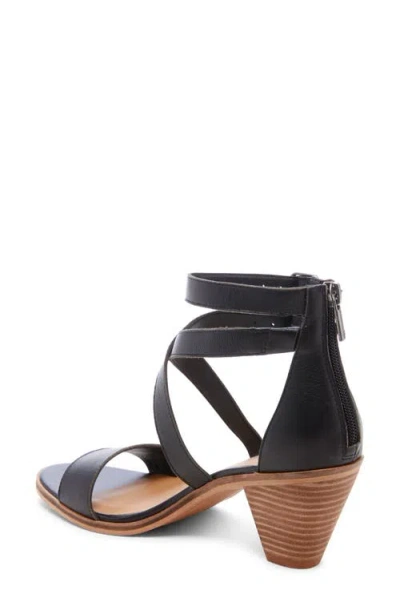 Lucky Brand Ressia Double Ankle Strap Sandal In Black