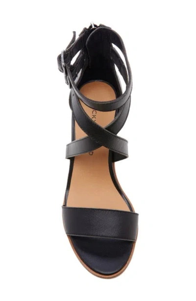 Lucky Brand Ressia Double Ankle Strap Sandal In Black