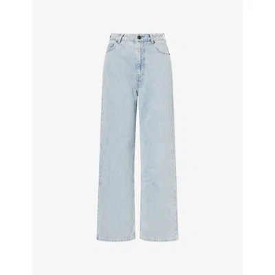 Dissh Womens Light Rinse Westin Straight-leg Denim Jeans In Blue