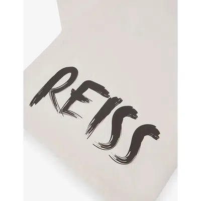 Reiss White Abbott Logo-print Cotton T-shirt 3-9 In White