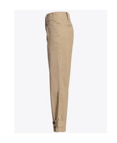 Pinko Straight-leg Cropped Trousers In Neutral