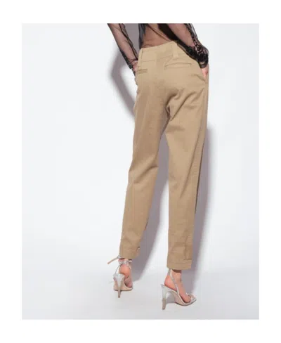 Pinko Straight-leg Cropped Trousers In Neutral