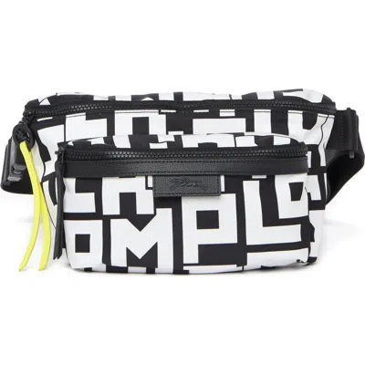 Longchamp Leather Trimmed Large Belt Bag In Multi