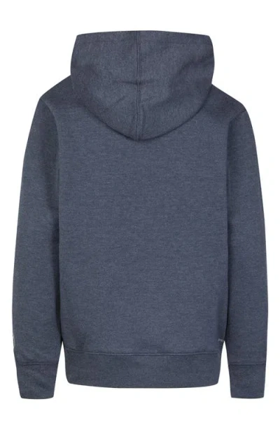 Hurley Heat Fleece Logo Hoodie In Blue