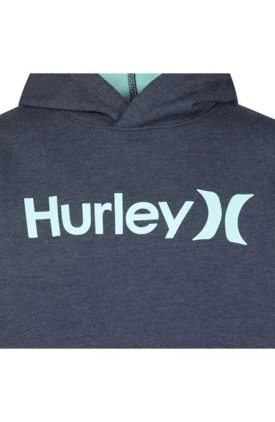 Hurley Heat Fleece Logo Hoodie In Blue