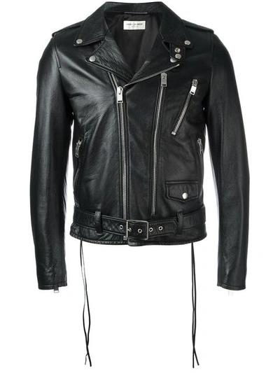 Shop Saint Laurent 'blood Luster' Motorcycle Jacket