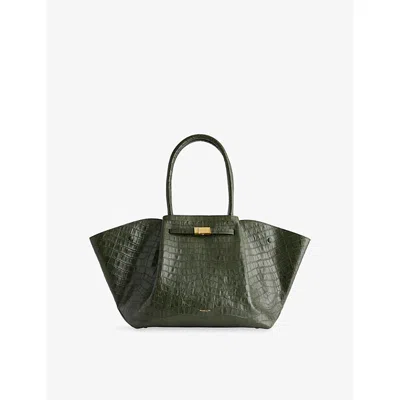 Demellier Womens Moss Green The New York Leather Tote Bag In Green
