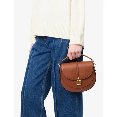 Demellier Womens Tan Siena Leather Saddle Bag In Brown