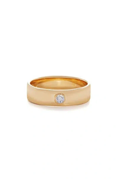 Monica Vinader Lab Grown Diamond Essential Band Ring In Gold